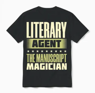 Literary Agent the Manuscript Magician Unisex T-Shirt - Black