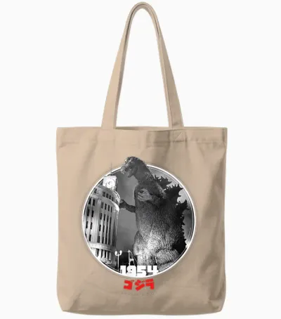 Godzilla 1954 Icons of Toho Tote Bags - Natural