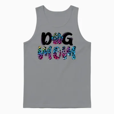 Dog Mom Unisex Tank Top - Sport Grey