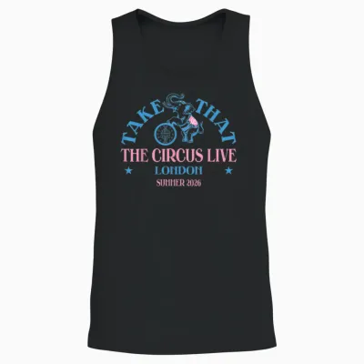 Take That the Circus Live London Unisex Tank Top - Black