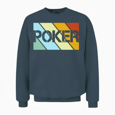 Poker Retro Unisex Sweatshirt - Dark Heather