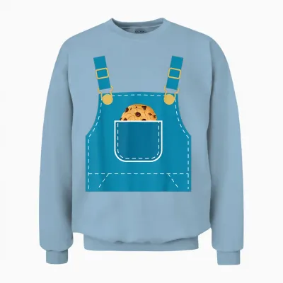Funny Mouse Halloween Costume Book Cookie Teacher Student Unisex Sweatshirt - Light Blue