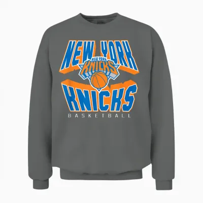 Der Nba-Offizielle Lässt Die New York Knicks in Die Luft Sprengen Unisex Sweatshirt - Graphite Heather