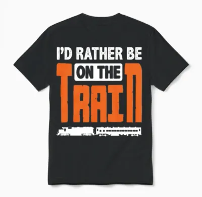 Train Trains Hobby Train Spotter Train Driving Unisex T-Shirt - Black
