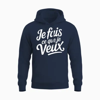 I Do What I Want Unisex Hoodie - Navy