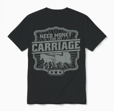 Coachmen Horse Carriage Coachman Unisex T-Shirt - Black