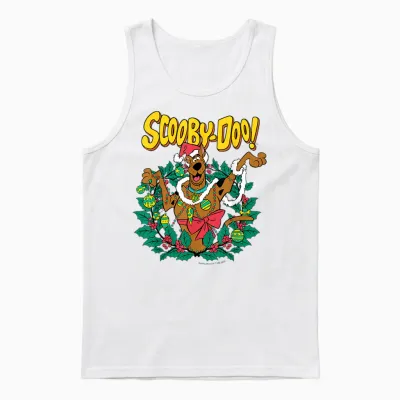 Scooby Doo Christmas Unisex Tank Top - White