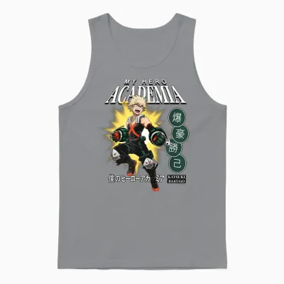 My Hero Academia Katsuki Bakugo Icons Anime Unisex Tank Top - Sport Grey