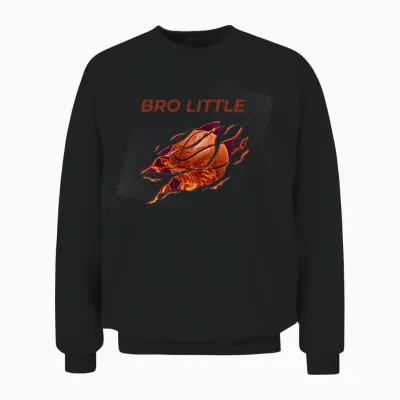 Little Bro Basketball Unisex Sweatshirt - Black