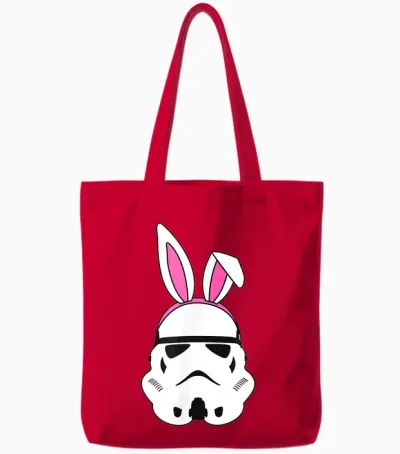 Amazon Essentials Star Wars Stormtrooper Spring Easter Bunny Ears Tote Bags - Red