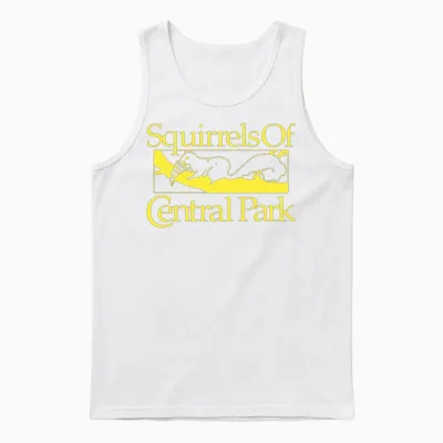 Squirrels of Central Park Unisex Tank Top - White