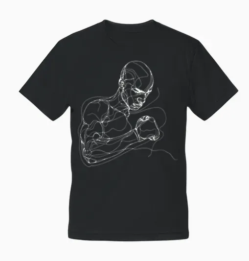 Boxeur Enthousiaste De L'esquisse De Boxe Unisex T-Shirt - Black