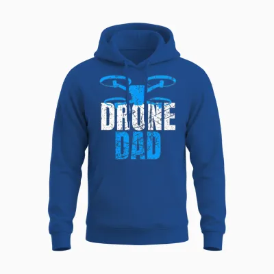 Drone Dad Drone Pilot Drone Operator Quadcopter Unisex Hoodie - Royal