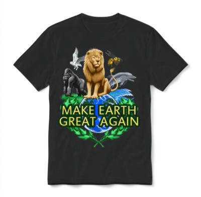 Mega - Make Earth Great Again Unisex T-Shirt - Black
