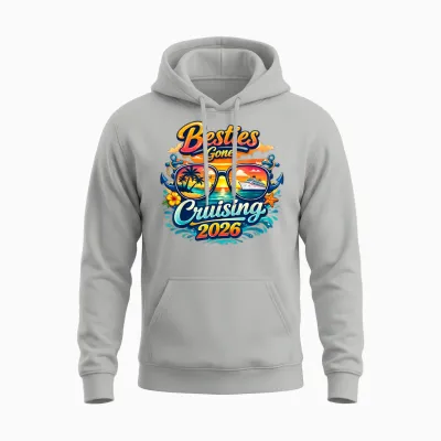 Coole Passende Kreuzfahrt 2026 Für Mädchen Unisex Hoodie - Ash