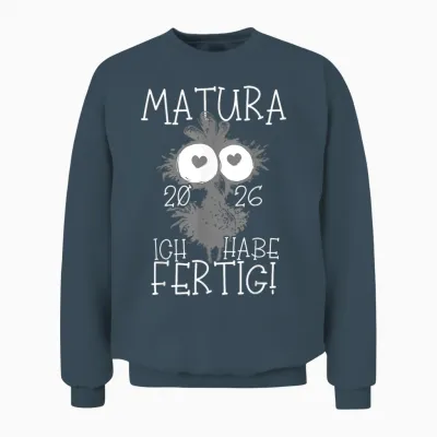 Matura 2026 Ich Habe Fertig! | Maturant | Maturantin Unisex Sweatshirt - Dark Heather