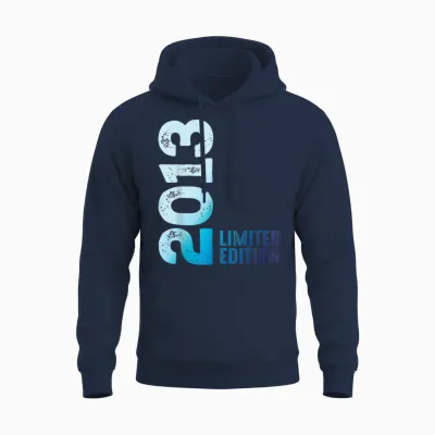 Limited Edition Anniversary 2013 T-Shirt, Black, S Unisex Hoodie - Navy