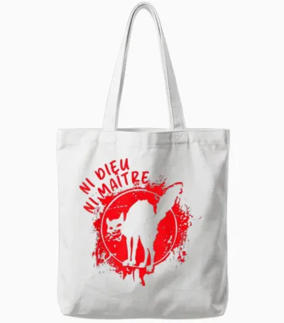 Neither God nor Master | Neither God nor Master Tote Bags - White