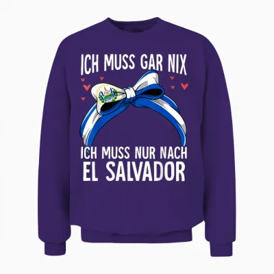 El Salvador Unisex Sweatshirt - Purple