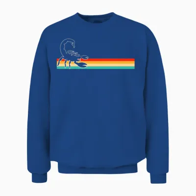 Scorpion Retro Unisex Sweatshirt - Royal