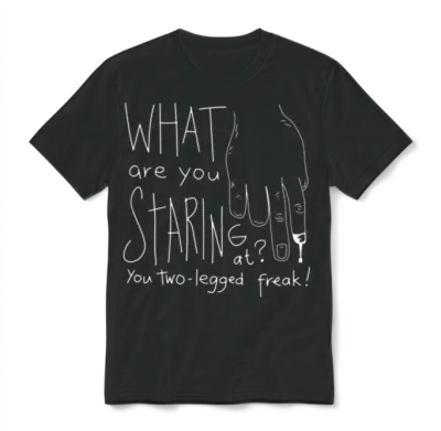 Funny Amputee Unisex T-Shirt - Black