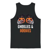 Halloween Boob Ghoulies & Boobies Unisex Tank Top - Black – 1