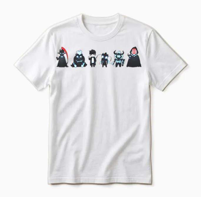 Igris Tank Jinwoo Beru Iron Tusk Shadow Monarch Unisex T-Shirt in White