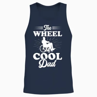 Funny Paraplegic Handicap Wheelchair Paraplegia Unisex Tank Top - Navy
