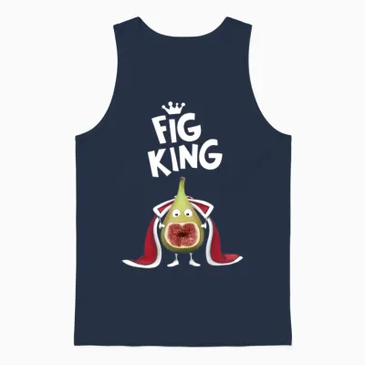 Fig King Unisex Tank Top - Navy