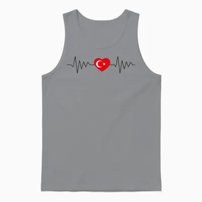 Türkei Flagge Türk Bayragi Herren Türkei Kinder Türkiye Unisex Tank Top - Sport Grey