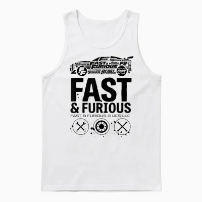 T-Shirt with German Text "ich Habe Keine Freunde Fast & Furious Film-Merch Unisex Tank Top - White
