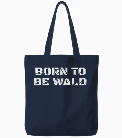 Fichten Sichten Und Vernichten - Born to Be Wald Tote Bags - Navy