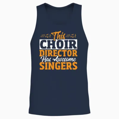 Musical Choir Church Singer Choral Choir Director Unisex Tank Top - Navy