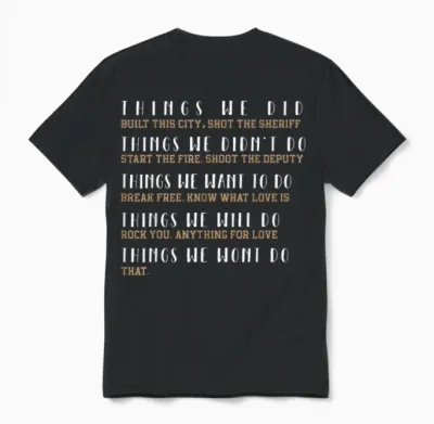 What We Did Built This City: the Sheriff Started Unisex T-Shirt - Black