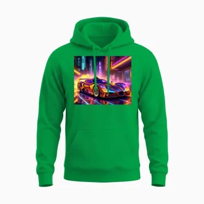 Retro Future Sh Unisex Hoodie - Irish Green