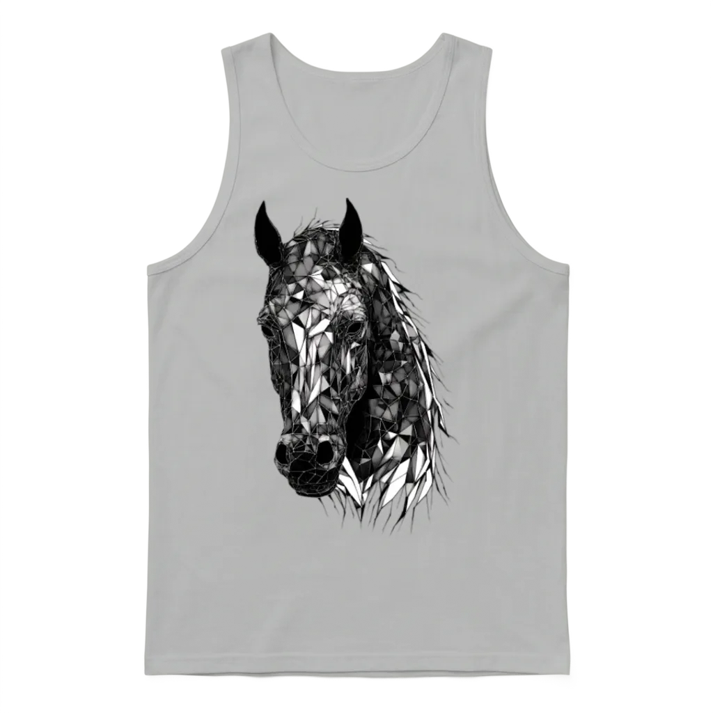 Gothic Horse Dark Horses Goth Art Wiccan Occult Unisex Tank Top - Ash