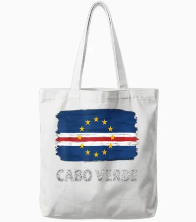 Kap Verde Roots Cabo Verde Kap Verde Flagge Tote Bags - White