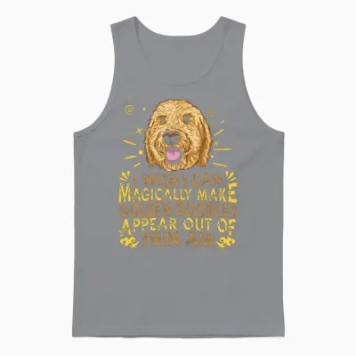 Golden Retriever Dogs Unisex Tank Top - Sport Grey