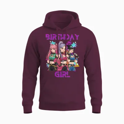 K-Pop K-Pop 6 Years Birthday Girl Unisex Hoodie - Maroon