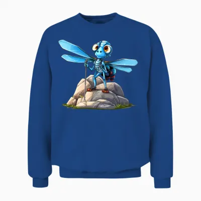 Dragonfly Mountaineer / Hiking Dragonflies Unisex Sweatshirt - Royal