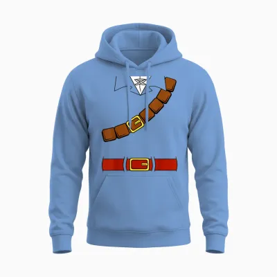 Nintendo Zelda Basic Link Belt and Harness Costume Unisex Hoodie - Carolina Blue