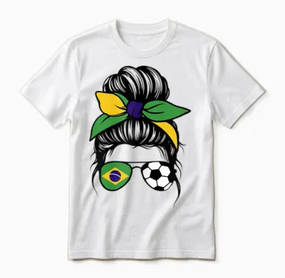 Drapeau De Brésil Femmes Supporters Brésiliens Fiers Unisex T-Shirt - White