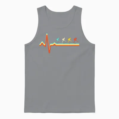 Diving Retro Heartbeat Unisex Tank Top - Sport Grey