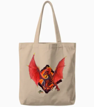 Schleich® Eldrador® Creatures Lava Dragon Tote Bags - Natural