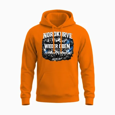 Ruhrpott Fußball Aufstieg Gelsenkirchen Fan 2026 Unisex Hoodie - Safety Orange