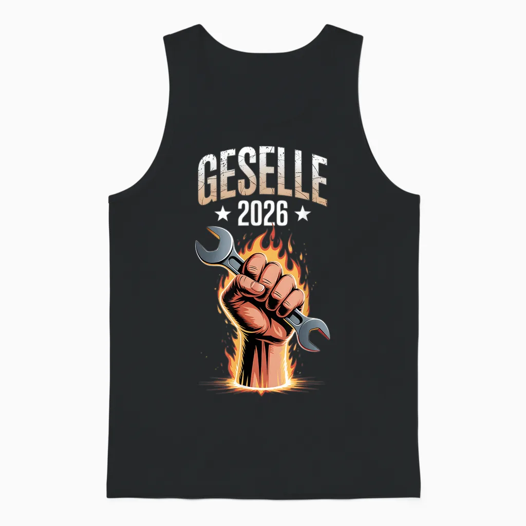 Geselle 2026 Companion Test Car Training Passed Unisex Tank Top in Black