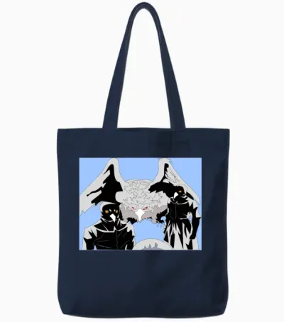 Anime Academy Animal Tote Bags - Navy