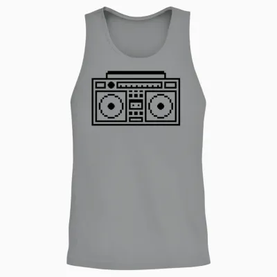 Retro Ghettoblaster Boombox Unisex Tank Top - Sport Grey