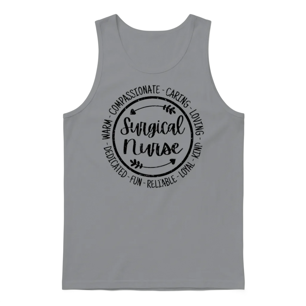 Surgical Nurse Life Nursing Squad Appreciation Unisex Tank Top - Sport Grey