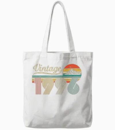 Vintage 1996 Anniversaire 30 Ans Pour Hommes Femmes Tote Bags - White